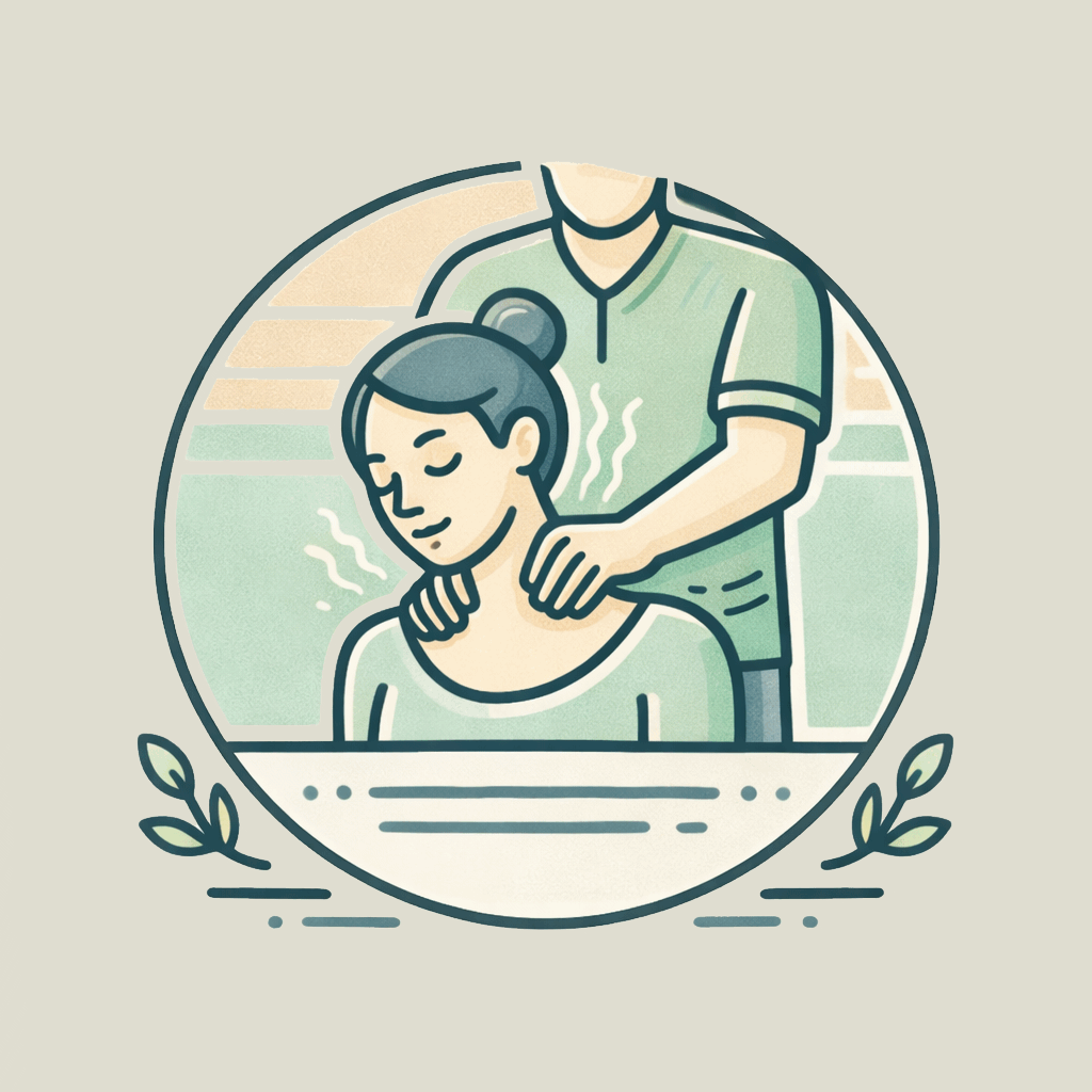 Nackenmassage – fokussiert auf Schulter- und Nackenbereich