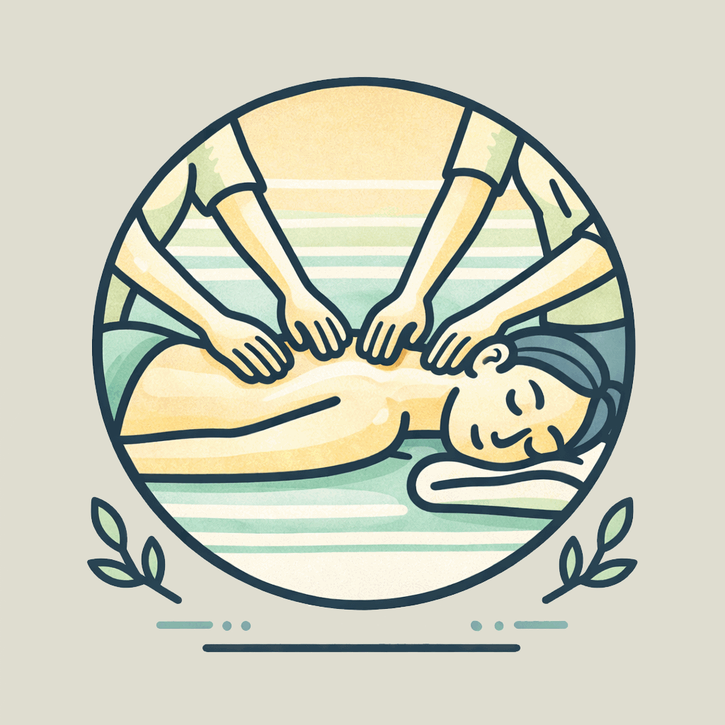 4-Hände Massage – synchrone Massage durch zwei Personen
